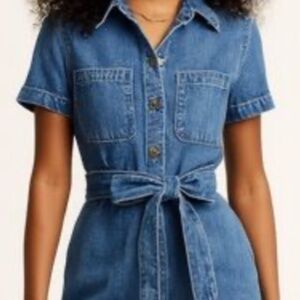 J. Crew Factory Denim utility dress in size 12